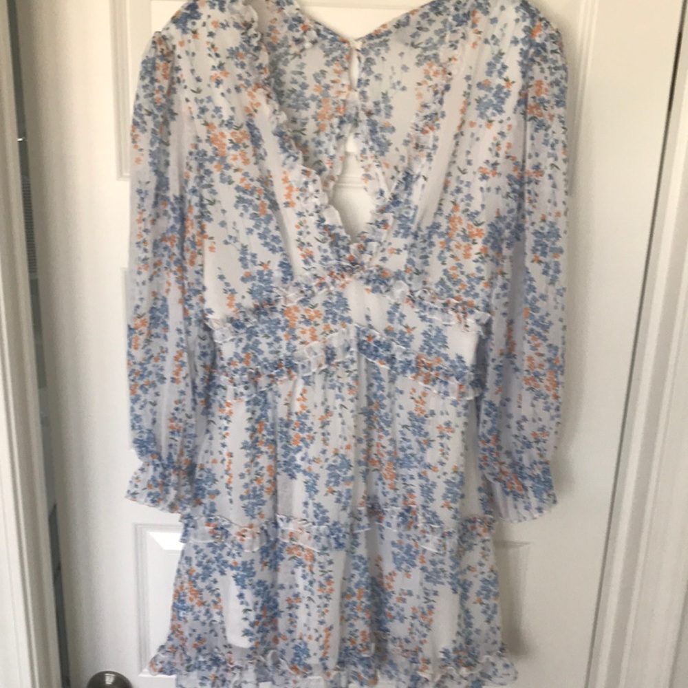 The Amazon Dress - Blue and Orange